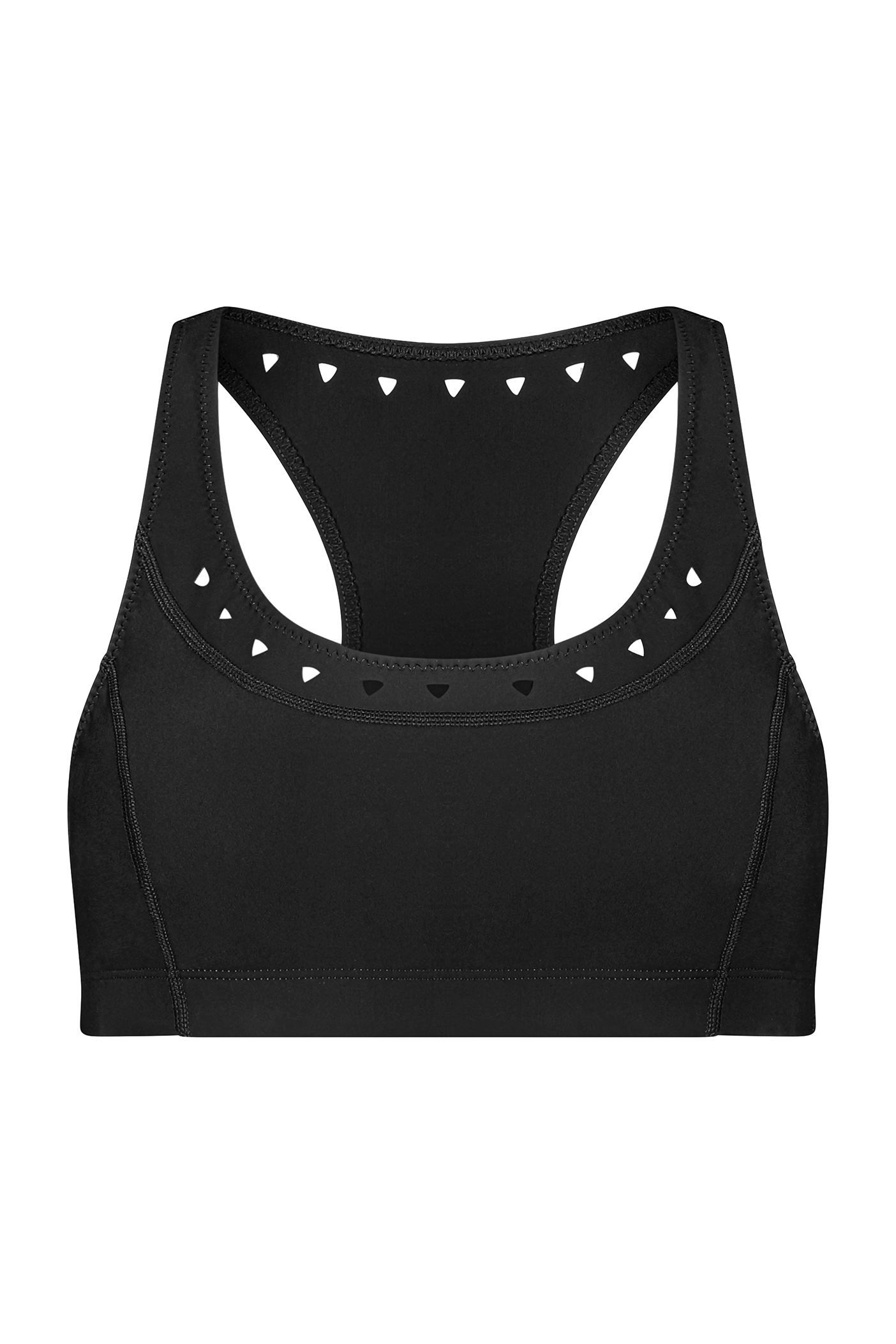 Black Racerback Sports Bra