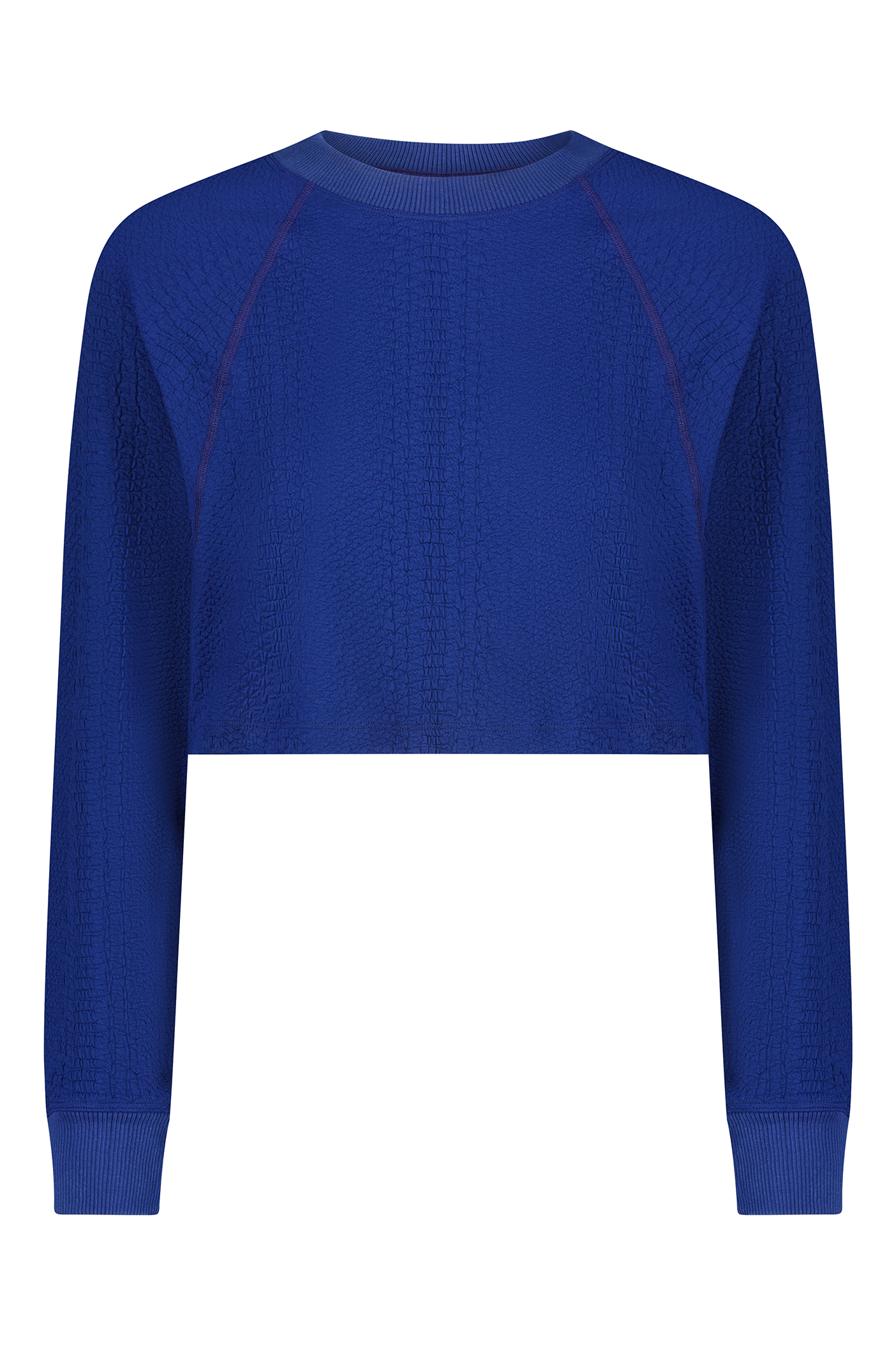 Textured Blue Sport Pullover