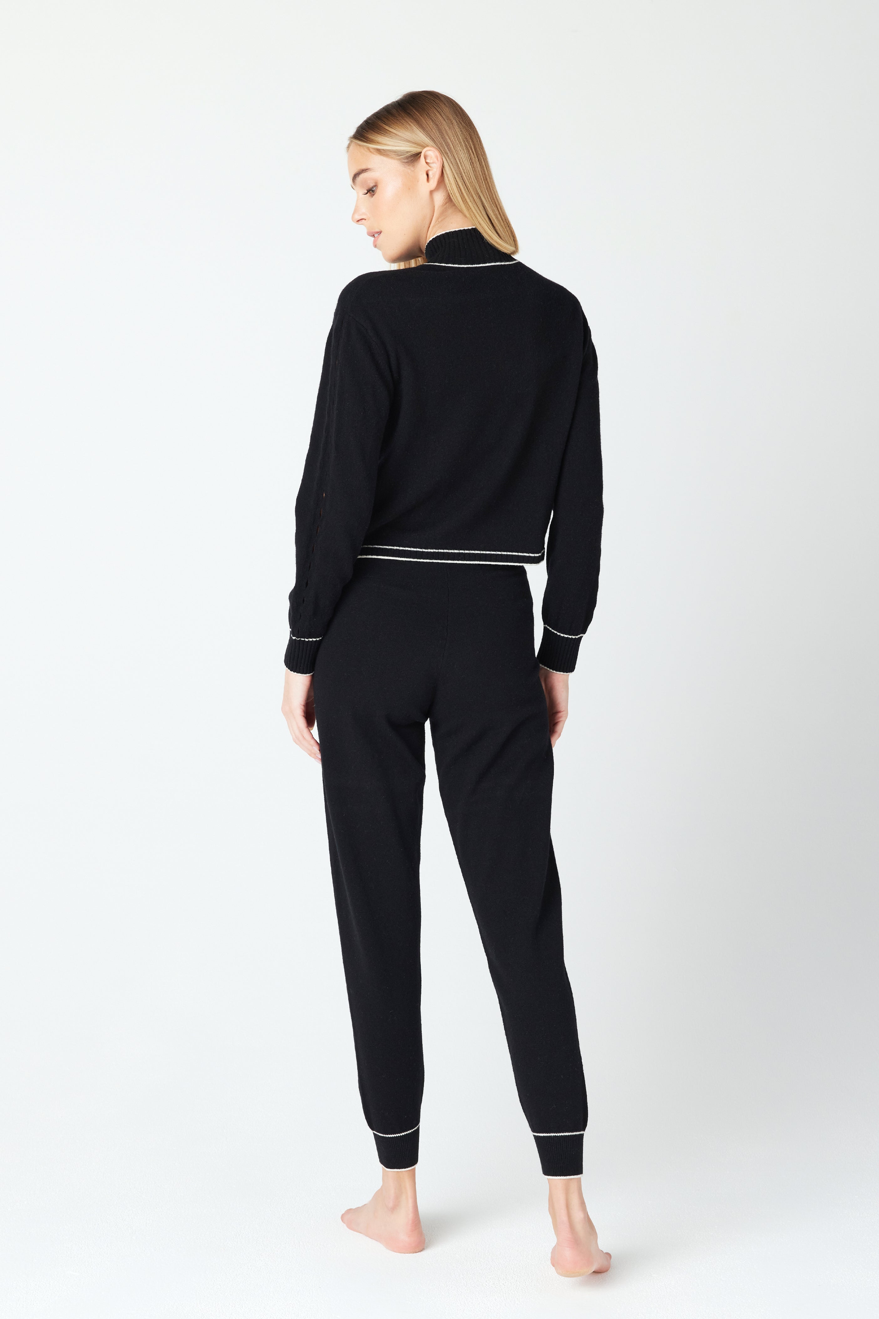 Alice Black Cashmere Loungewear Jogger